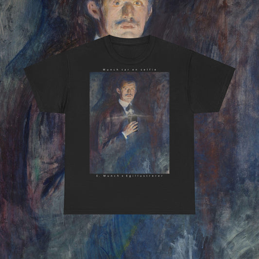 Munch tar en selfie - Klassisk t-skjorte