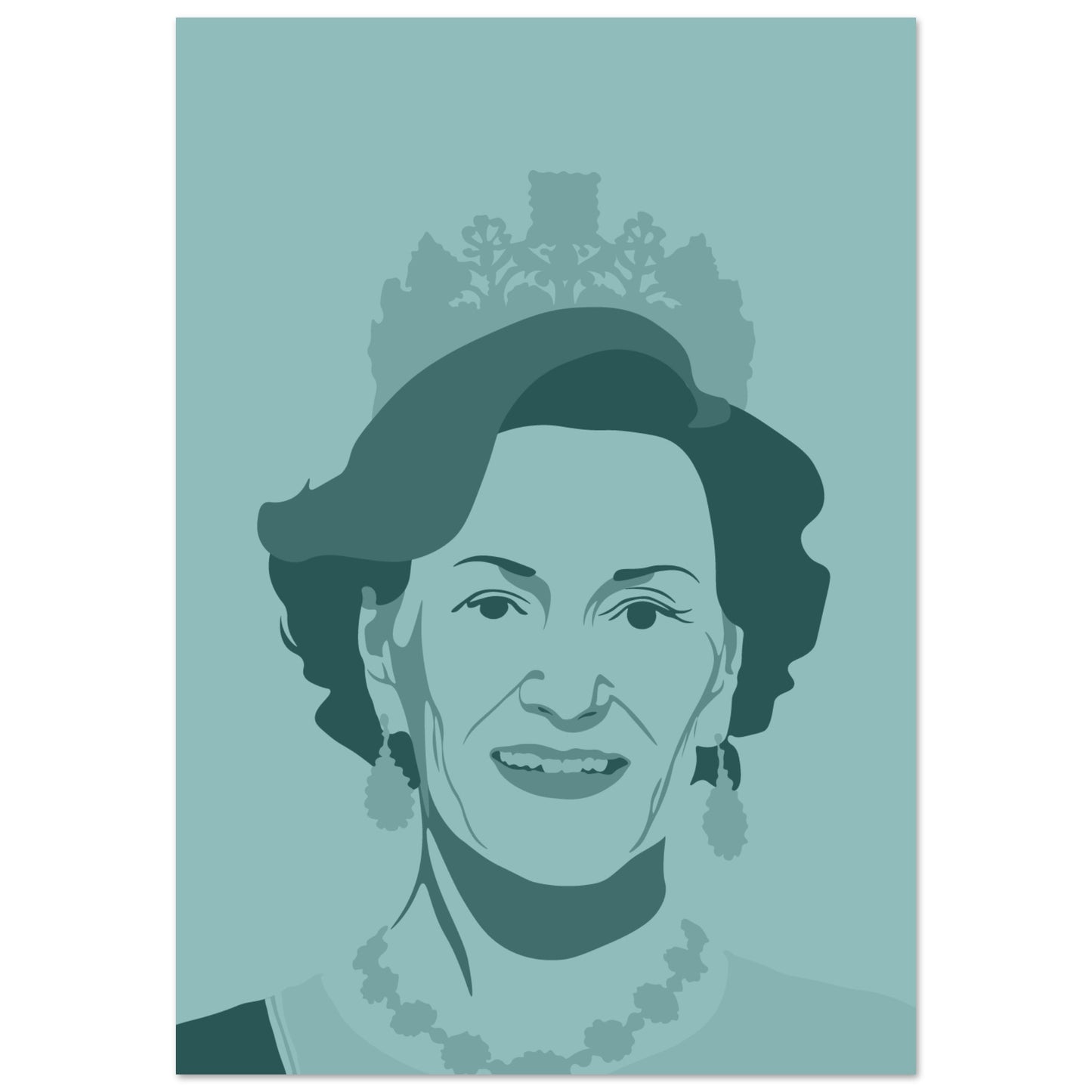 Queen Sonja - monochrome colour poster