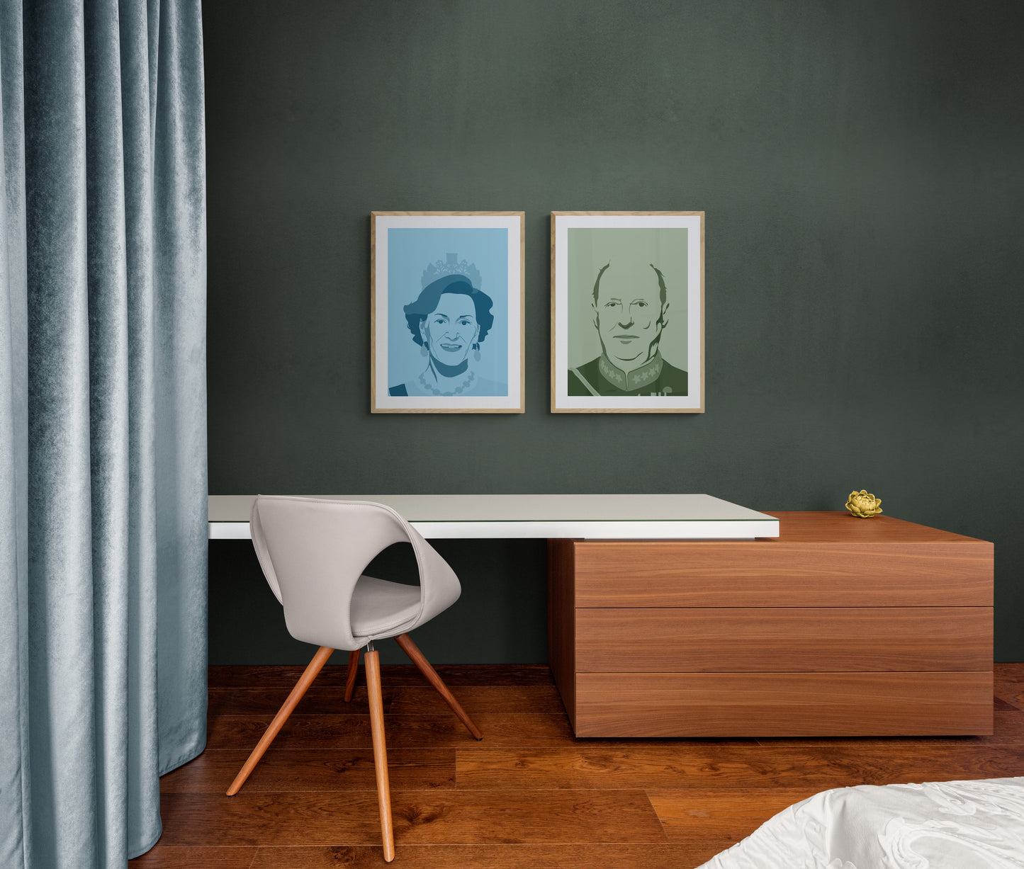 Queen Sonja - monochrome colour poster