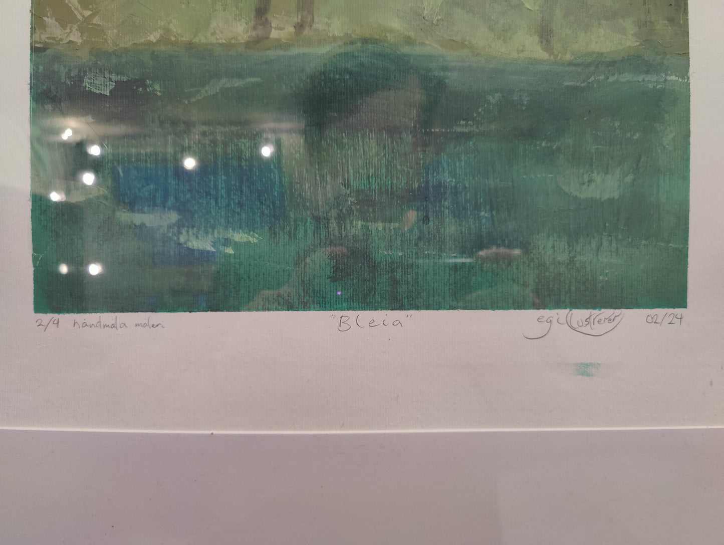Bleia - måleri - 2/4 håndmåla versjonar