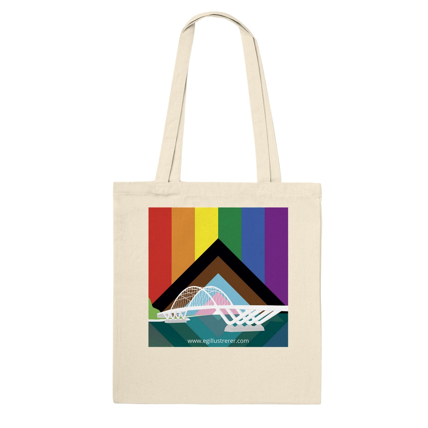 Stolt sogndøl - classic shoulder bag in fabric