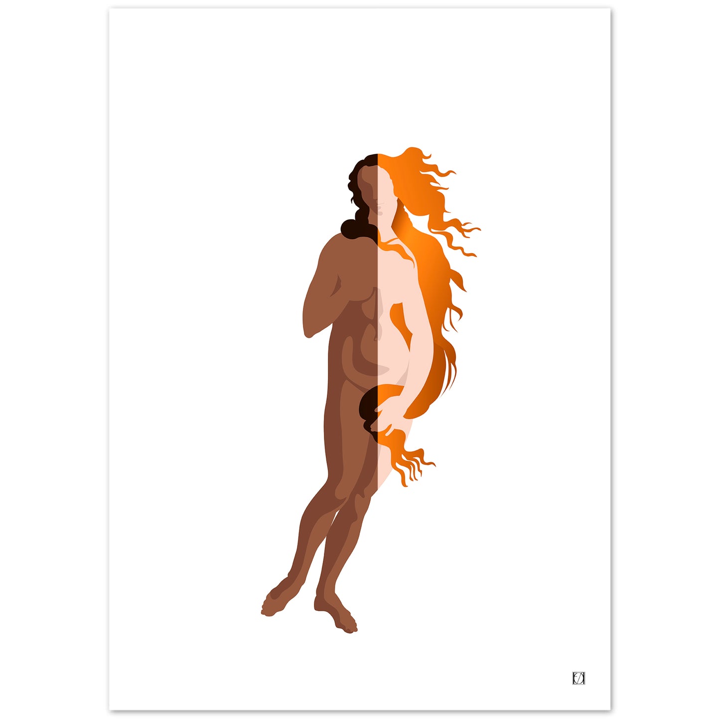 Birth of Venus - Black or white