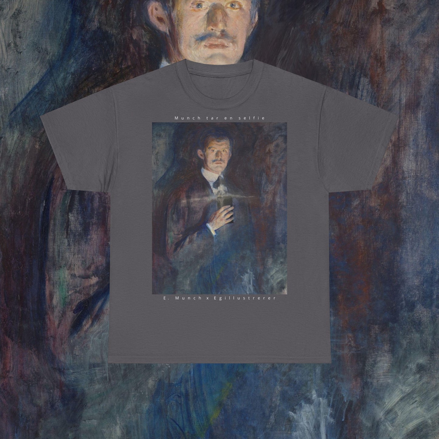 Munch tar en selfie - Klassisk t-skjorte